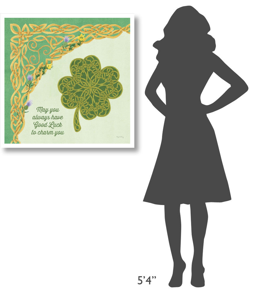 "Celtic Charm I" Digital Paper Print by Elyse DeNeige, 32"x32"