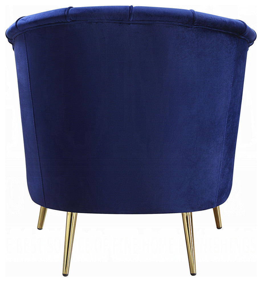 ACME Eivor Chair, Blue Velvet