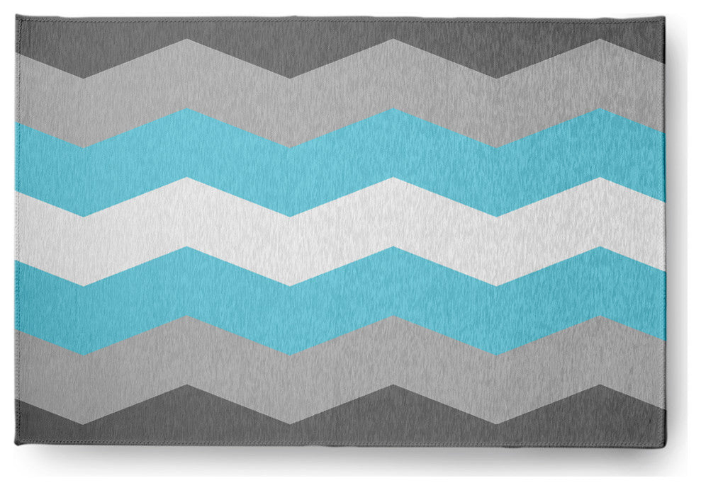 Demi Boy Chevron Chenille Rug, Demi Boy Chevron, 2'x3'