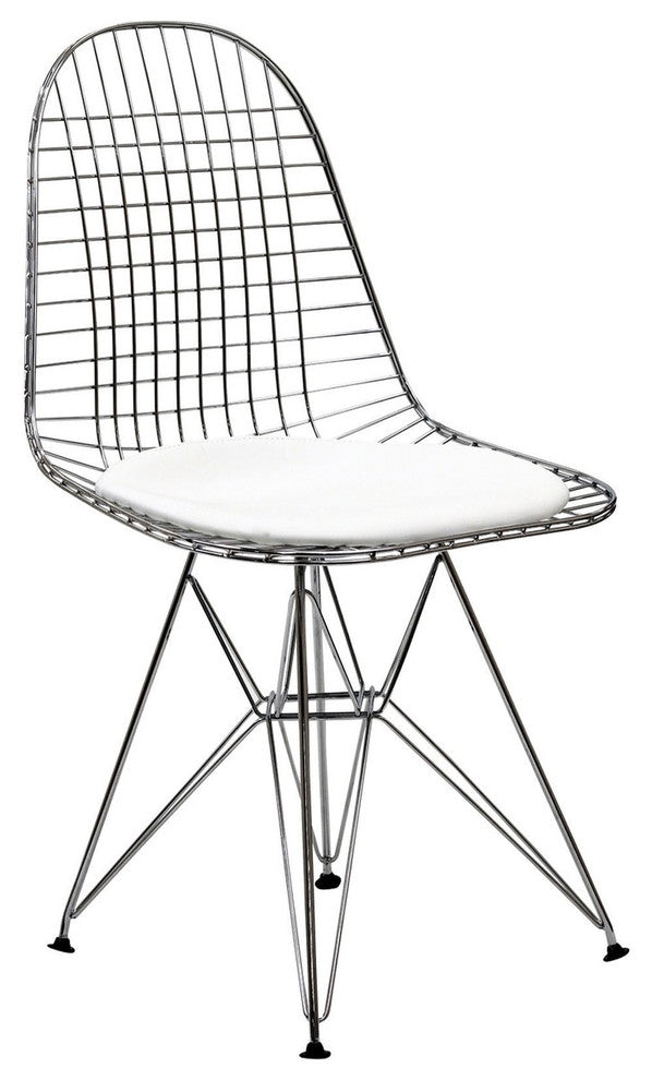 Tower Dining Side Chair in White