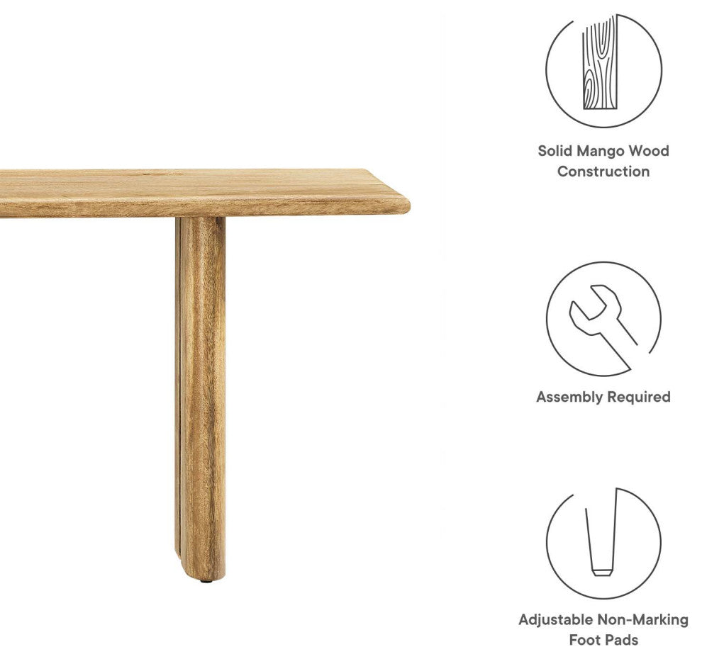 MODWAY Amistad 58" Wood Bench