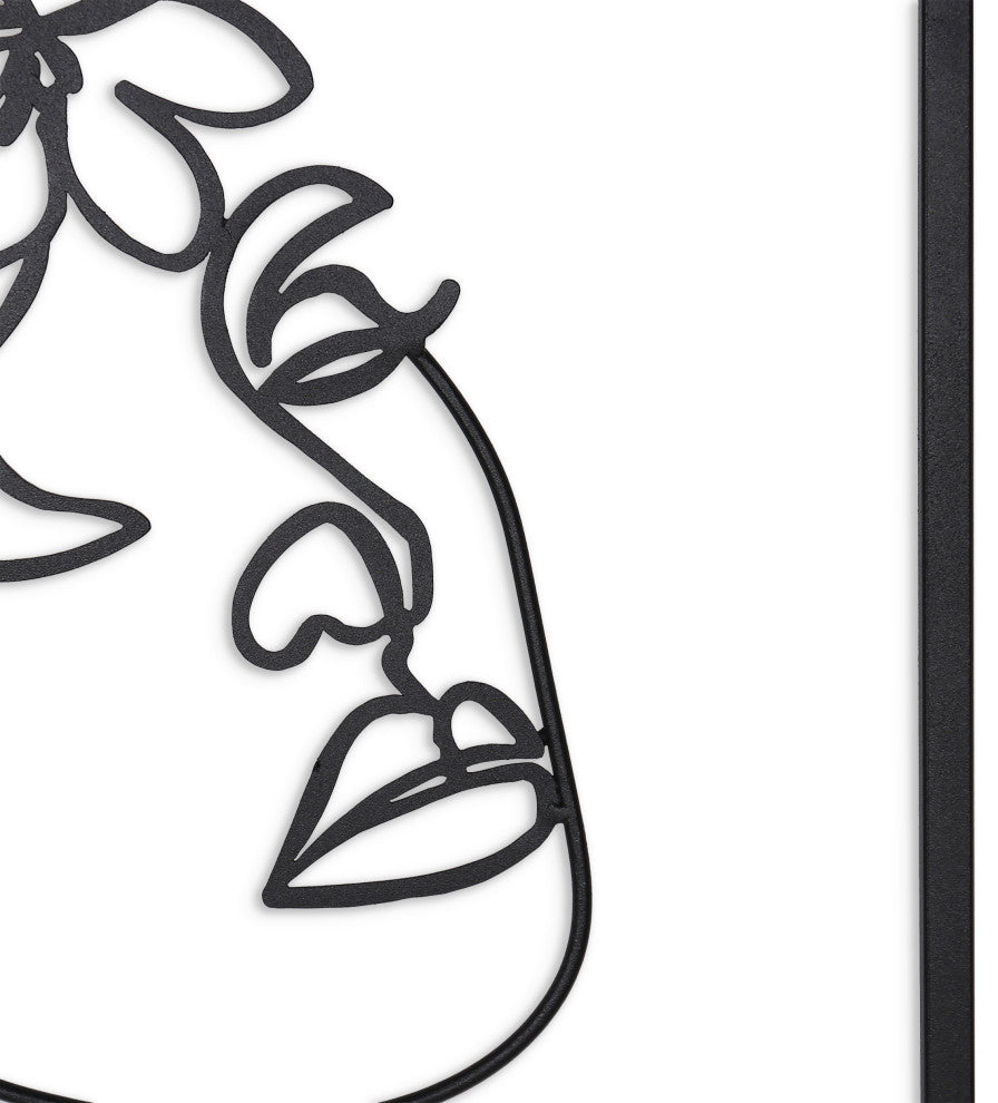 Haven and Holly, Floral Metal Wall Decor, Haven