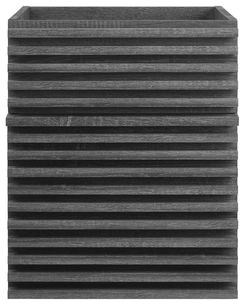 Render 18" Wall-Mount Bathroom Vanity Cabinet, Charcoal