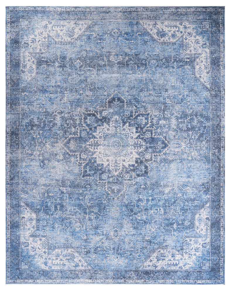 Nourison Nourison Washables 8' x 10' Blue Vintage Indoor Rug