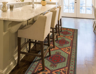 Fine Vintage Distressed Amanda Burgundy/Brown Runner, 3'3x10'6