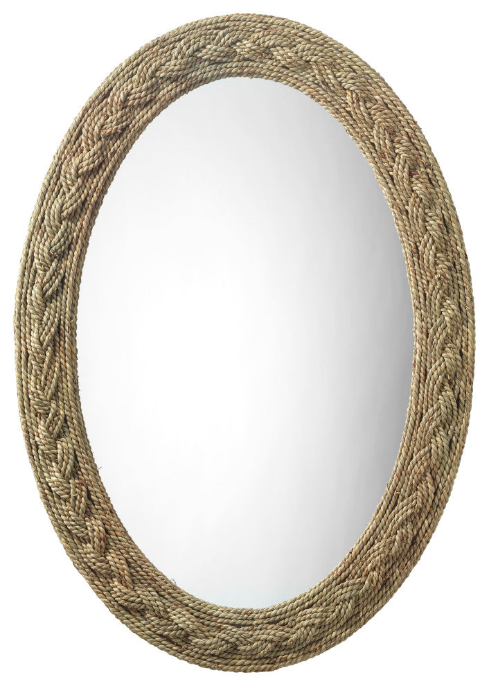 Lark Braided Oval Mirror