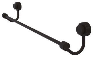 Allied Brass Venus 18" Towel Bar With Groovy Accent, Oil Rubbed Bronze