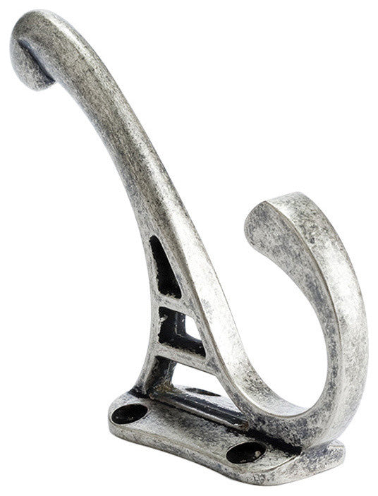 Berenson 8013-Wn 4" Coat Hook Prelude, Weathered Nickel