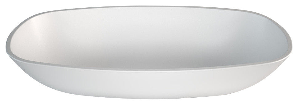 Gamma Modern Bathroom Sink, White