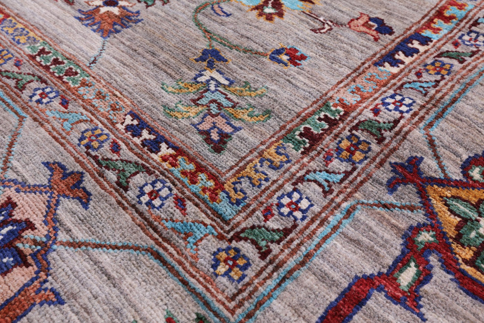 Persian Tabriz Handmade Wool Rug 7' 0" X 9' 8" Q9884