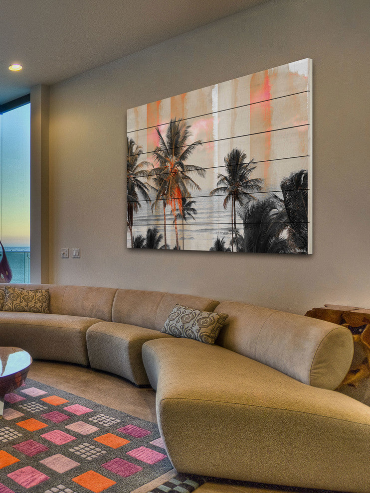 "Bahia" Wall Art on Wood, 60"x40"