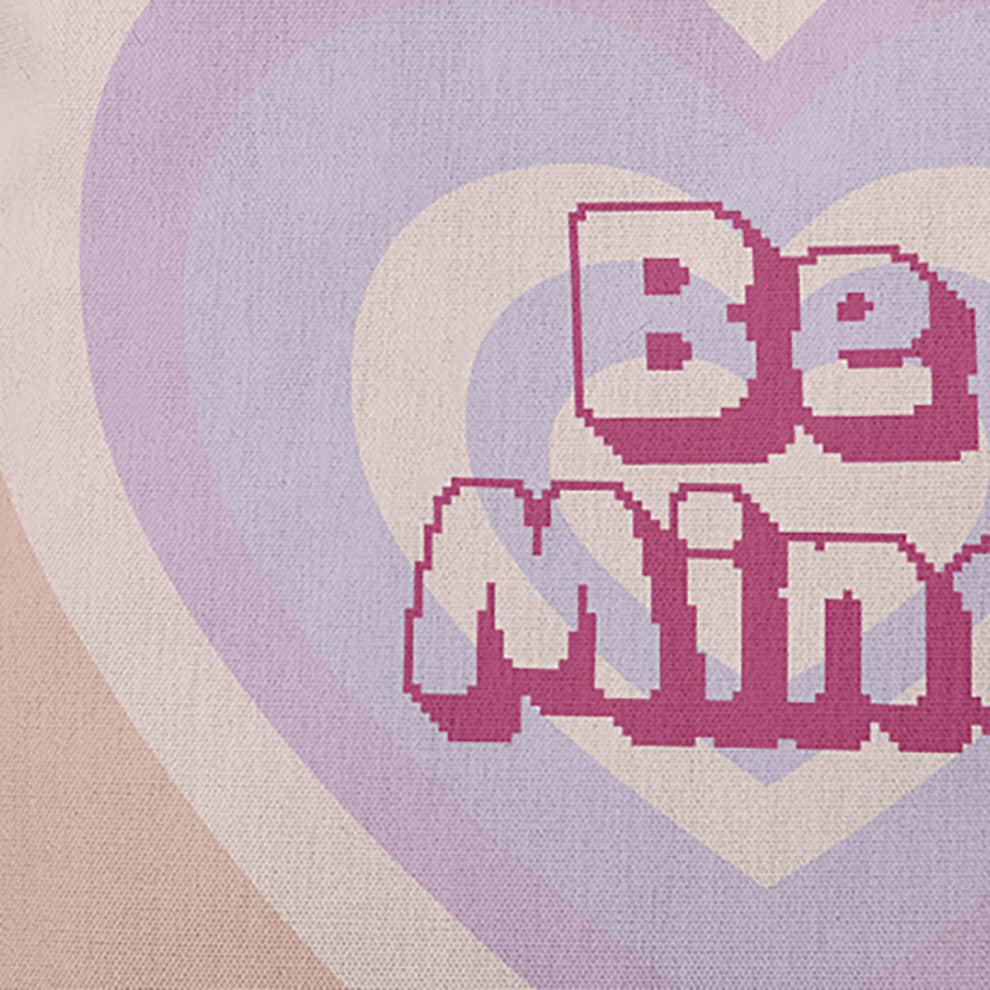 Be Mine Decorative Throw Pillow, Sunwashed Brick, 18"x18"