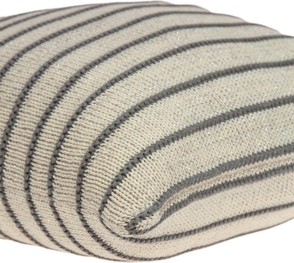 Parkland Collection Tanzi Transitional Tan Pillow Cover With Poly Insert