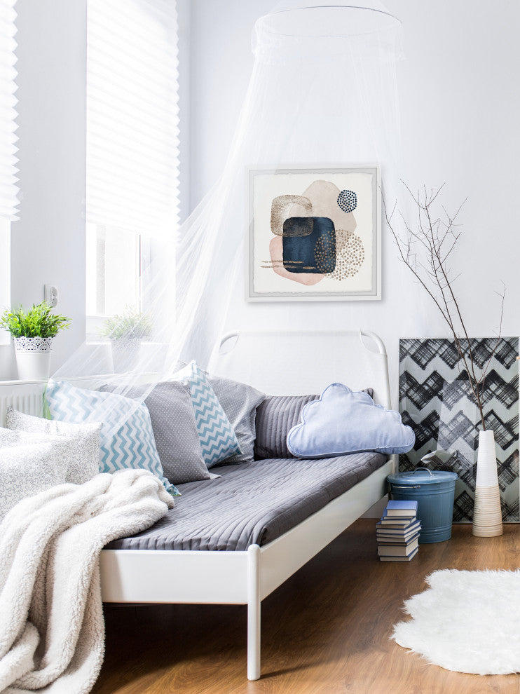 "Infinite Layers" Framed Painting Print, 18x18