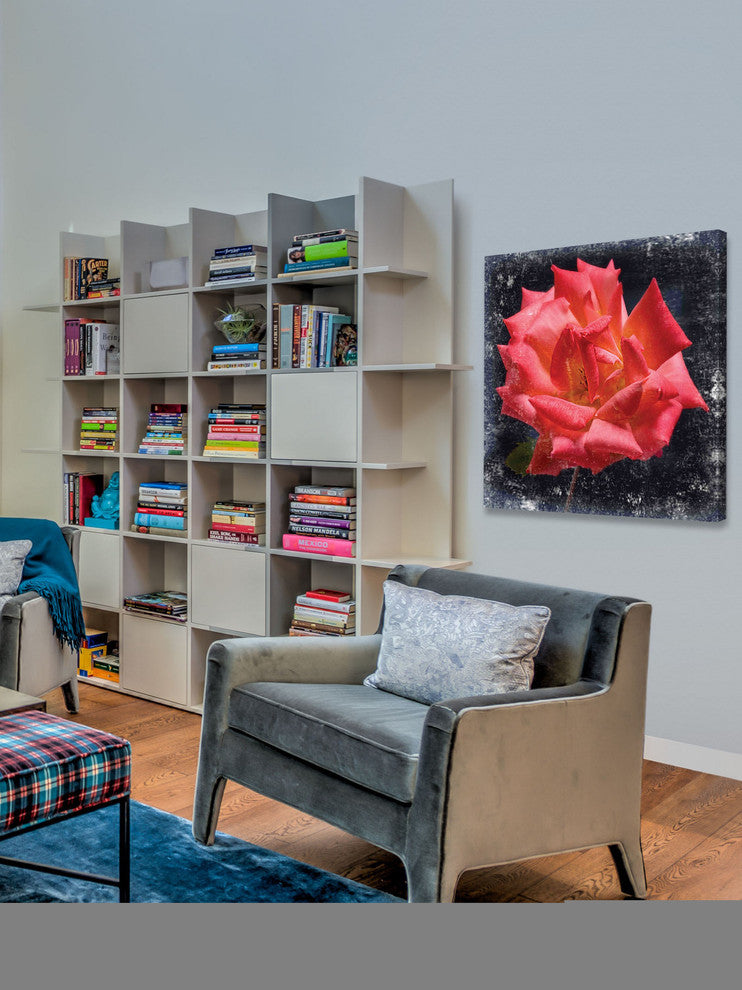 "Rose Lantern" Painting Print on Canvas by Aryai
