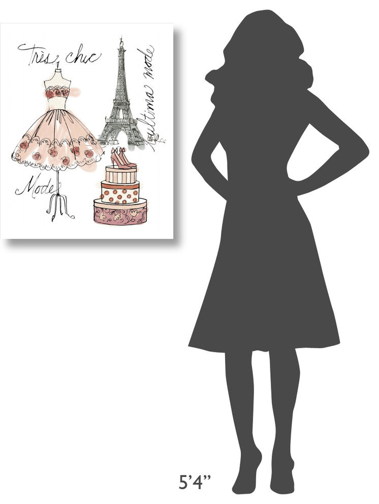 "Fashion Week I on White" Digital Paper Print by Anne Tavoletti, 24"x30"
