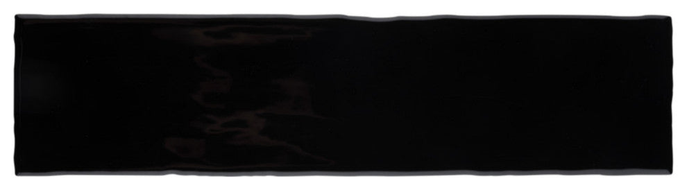 Castillo 3" x 12" Ceramic Wall Tile, Black