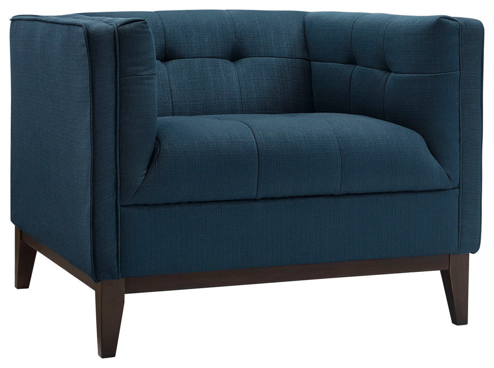Modern Azure Serve Upholstered Armchair