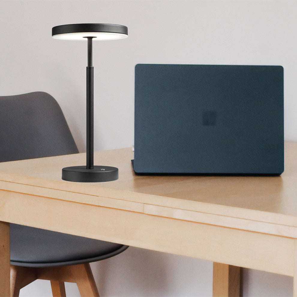 Francine Modern 1 Light Sandy Black White Metal Table Lamp