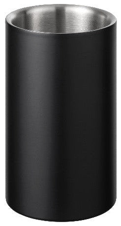 Easy Wine Bottle Cooler With Double Wall Insulation, Black