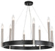 Woodbridge Lighting Garret 8-Light Circular Pendant Chandelier