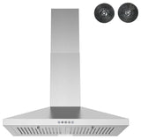 Streamline 30" Goffredo Convertible Wall Mount Range Hood, Stainless Steel