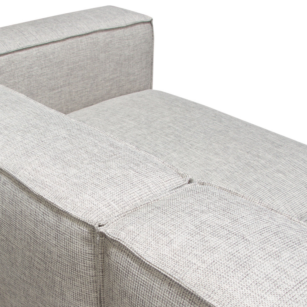 Vice 2PC Modular Sofa in Barley Fabric