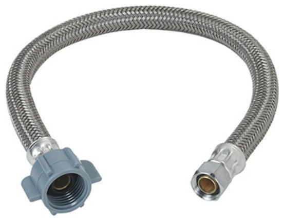 Brass Craft PSB832 Faucet Water Supply Line, 3/8" x 1/2" Iron Pipe x 16"