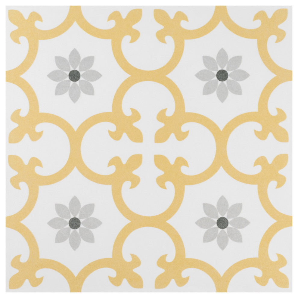 Daria Dandelion Porcelain Floor and Wall Tile