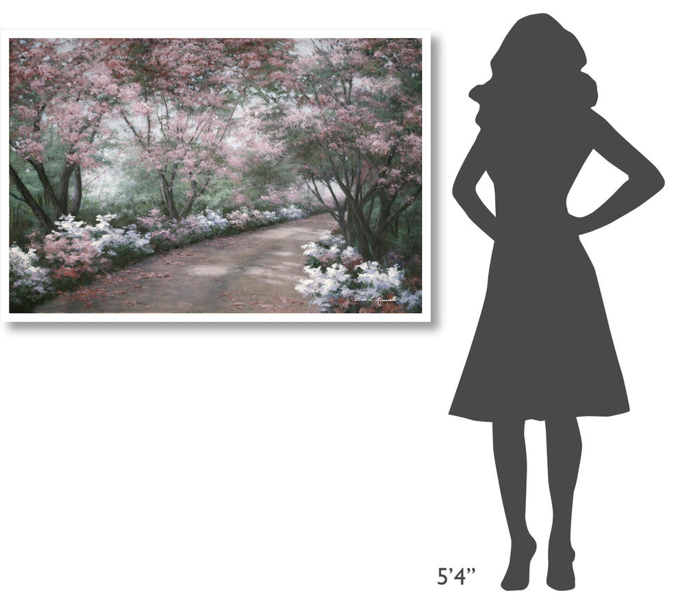 "Azalea Walk" Digital Paper Print by Diane Romanello, 50"x34"