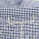 Medium Antique White Chicken Wire Blue & White Check Liner Basket (Set of 2)