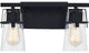 Quoizel KNX8614MBK Two Light Bath, Matte Black Finish