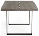 Modrest Murphy Modern Gray Aged Oak Dining Table