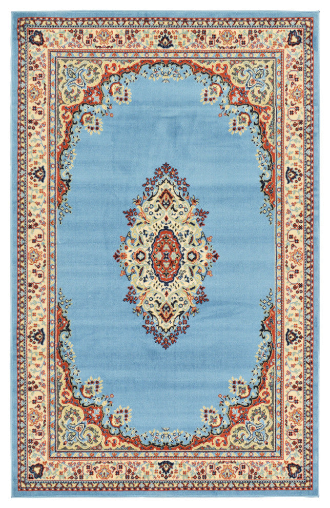 Unique Loom Light Blue Washington Reza 5' 0 x 8' 0 Area Rug