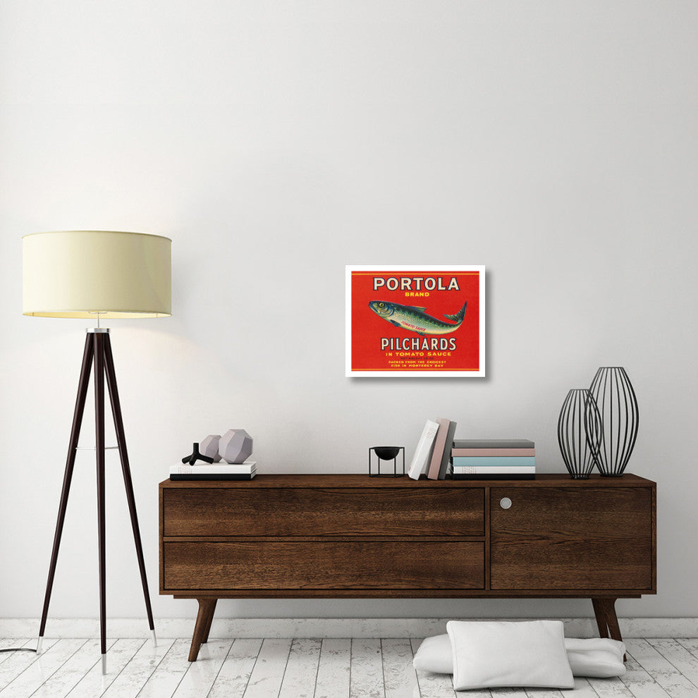 "Portola Brand Pilchards" Digital Paper Print by Retrolabel, 24"x19"