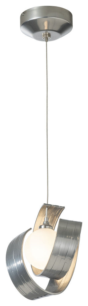 Riza Low Voltage Mini Pendant Sterling Opal Glass Standard