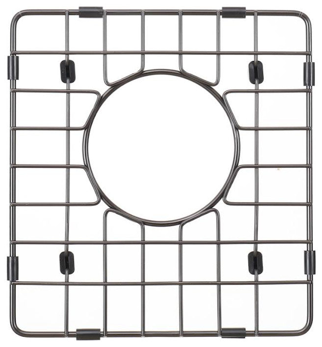 Workstation Top Mount/Drop-in Matte Stainless Steel Sink, Black, 15x15x9