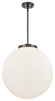 Beacon Pendant, Oil Rubbed Bronze, Matte White, Matte White
