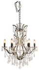 Iron Victorian Pendant With Crystal Accents
