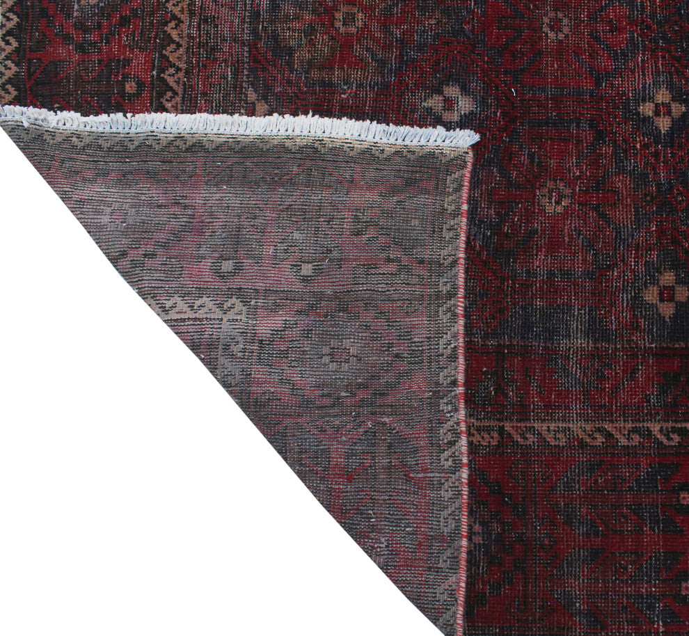 Vintage Distressed Eliot Blue Rug, 6'5x9'7