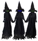 4'' Lighted Faceless Witch Trio Outdoor Halloween Stakes