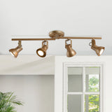 Modern Ceiling Light 4-Light 29" Cluster Bell Champagne Gold Track Lighting Kits