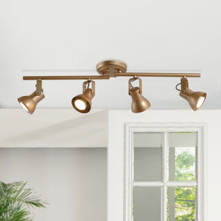 Modern Ceiling Light 4-Light 29" Cluster Bell Champagne Gold Track Lighting Kits