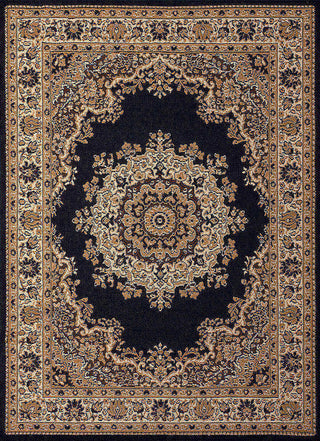 United Weavers Dallas Floral Kirman Rug, Black (851-10170), 1'11"x3'3"