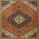 Ahgly Company Indoor Square Traditional Area Rugs, 6' Square