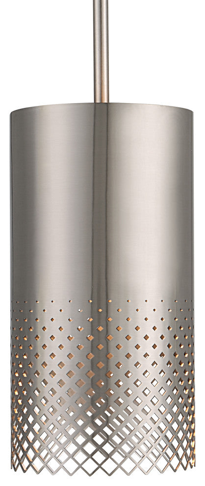 Uttermost Manheim 1-Light Nickel Cylinder Pendant
