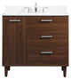 Elegant Decor Baldwin Bathroom Vanity Walnut