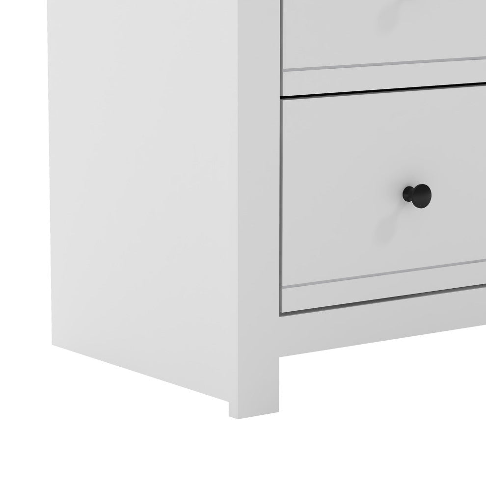 Genoa 5-Drawer Chest of Drawer 46.2"x17.1"x30.4", White