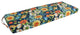 54"X19" Patterned Outdoor Spun Polyester Bench Cushion, Alfinia Fresco Caspian