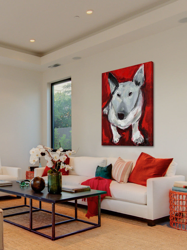 "T DoG" Painting Print on Canvas by Tori Campisi